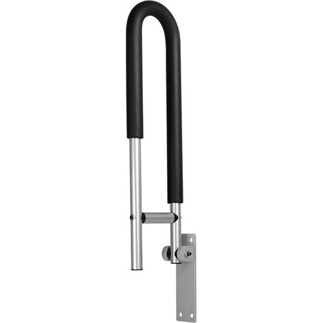 Rampe de salle de bain pliable et antidérapante, rampe de toilette, rampe de sécurité pour salle de bain, rampe auxiliaire, adaptée aux personnes âgées, handicapées et enceintes (1/5)