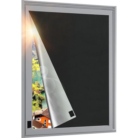 Portable 100% Store occultant, Rideau occultant sans percage pour Windows, pour Chambre à Coucher, loft, Caravane, avec velcro-350 x 145 (1/5)