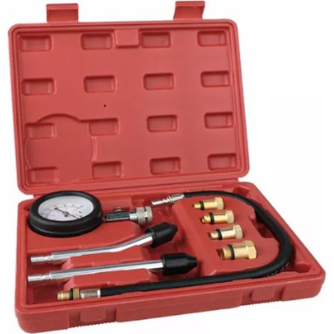 Manomètre cylindre pression gaz comprimé moteur essence auto moto accessoire montage (1/5)