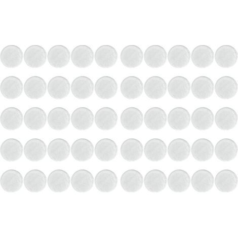 Lot de 50 tapis de protection transparents et antidérapants pour verre – en PVC, 2,5 cm d'épaisseur – tapis de protection auto-adhésifs pour éviter les rayures et les glissements sur les tables et cha (1/5)
