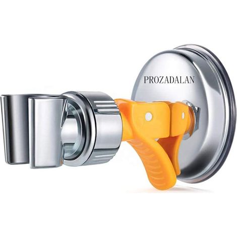 QAZQA Support de douche à main remplaçable, Support de douche à ventouse à rotation 360 °, Support de douche à ventouse à grand adsorbabilité (Yellow 1pcs) (1/5)