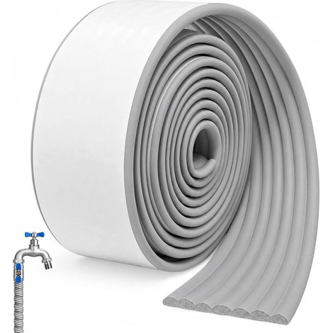Ruban Isolant Tuyau Climatisation Autocollant 8cm x 5m, Antigel(Gris) (1/5)