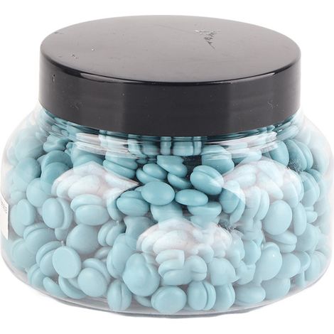 Grains de cire dure professionnelle pour épilation visage, jambes, corps - 150g Bleu (1/5)