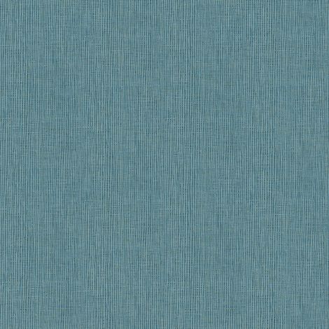 Papier peint bleu facile à poser idéal entrée | Papier peint intissé bleu pour salon moderne | Tapisserie bleu effet textile - 10,05 x 0,53 m (1/5)