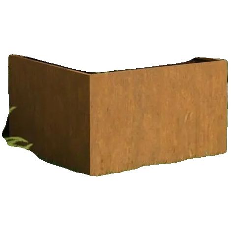 Jardinières en acier Corten, résistantes aux intempéries, design durable, 42 x 38 x 75 cm (1/2)