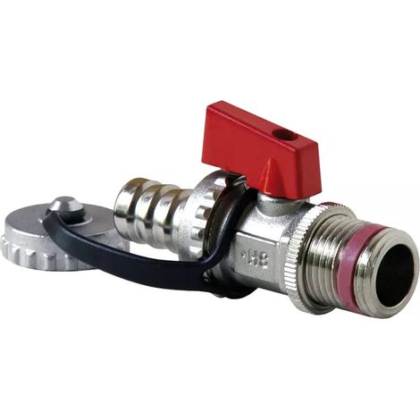KFE-Kugelhahn 1/2'' Durchgangsform - schwere Ausf. - Messing
