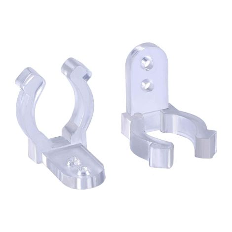 Luccika pack de 10 clips de fixation pour supports de tube led pour tube lumineux