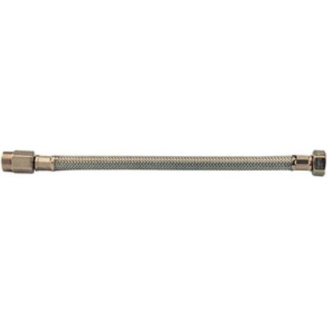 10 x FLESSIBILE INOX PROLUNGATO MAS 1/2 FEM 3/8 35CM DN10