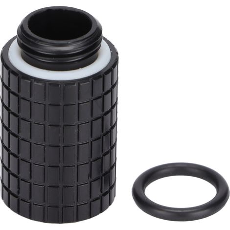 25-mm-Verlängerungsstück, G1/4"-Innensechskantgewinde (Außen-/Innengewinde) für PC-Wasserkühlungssysteme, Schwarz