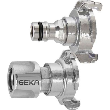 FP – Raccord automatique GEKA plus femelle laiton chromé – Filetage plomberie – Débit 15% supérieur – Bagues d'étanchéité haute performance