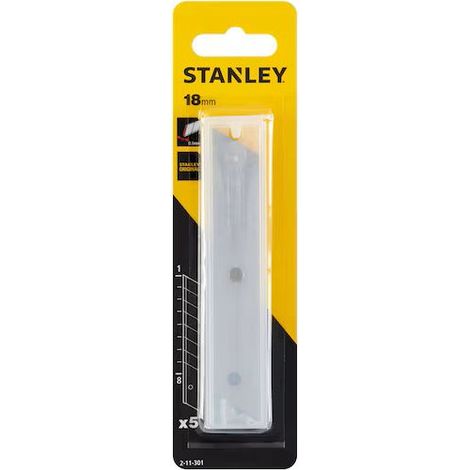 LAMES DE CUTTERS STANLEY 18MM DISTRIBUTEUR 5 lames