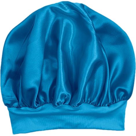 Serviette de nuit en satin générique , pour les cheveux , turban et foulard ruban soie le plopping , (1/5)