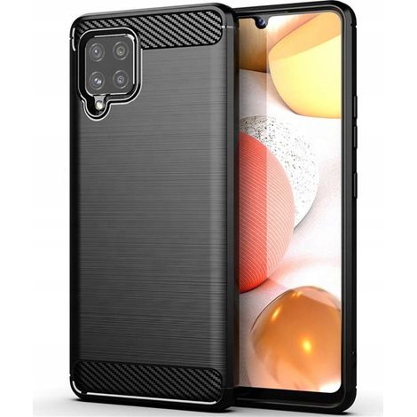 CASE Cover semplice nera per SAMSUNG A42 5G CARBONIO + VETRO (1/5)