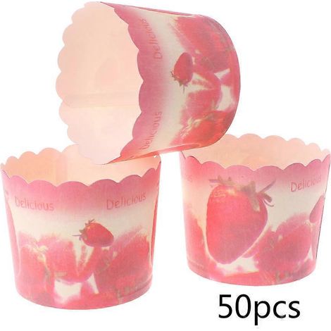 50 Stück Papierförmchen für Kuchen, Cupcakes, Muffins, Backen, Hochzeiten, Weihnachten und Partys (1/5)