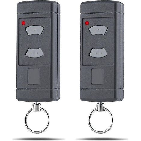 Soavoa Émetteur Porte Garage HSE2-40 40,685 MHz Programmation Facile Lot de 2 Gris (1/4)