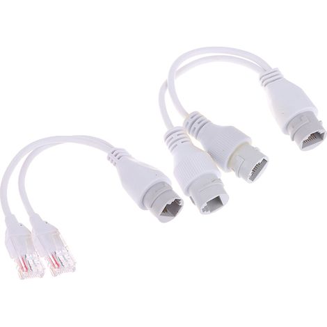 Adaptateur répartiteur réseau double fonction RJ45 à une ligne (1/5)