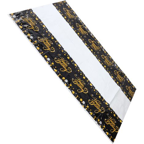Nappe rectangulaire en plastique pour table de fête d'anniversaire ou banquet (1/5)