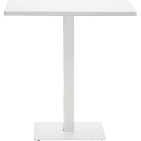 Piano in alluminio bianco 70x70 cm. Tavolo componibile. MALIGI HOME MG-MIRELLA Bianco