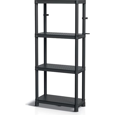 Kistenberg Stackaro Solid - Estantería de plástico para taller (58 x 28 x 131,5 cm)