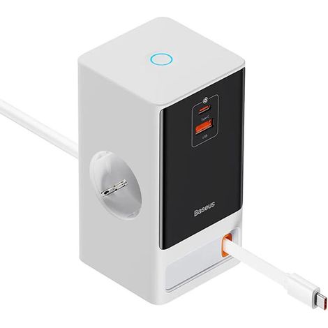 Dock Station - BASEUS - PSLR000602 - 2x Typ-C - Schuko-Steckdose - 65W