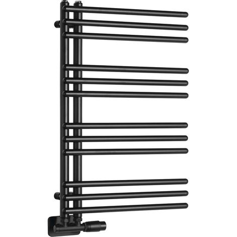 Aqualine Poseidon - Heizkörper 74x45 cm, 249 W, schwarz PS474B