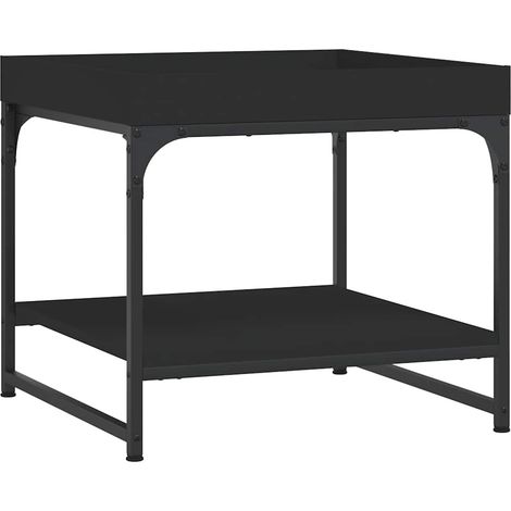 Maison Exclusive - Couchtisch Schwarz 49,5x49,5x45 cm Holzwerksto