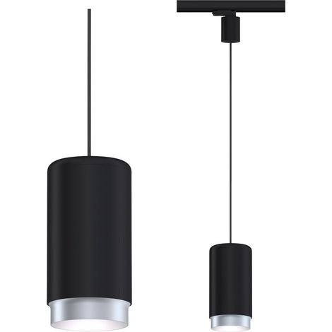 Paulmann ProRail3 Corus Sospensione Luce Nera 40 cm (1/5)