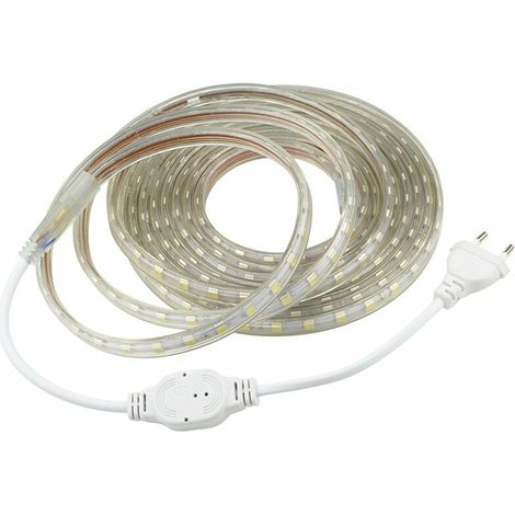3 m LED-Lichtleiste, 220 V, superhelle LED-Lichtleiste, 5050 IP65 wasserdicht, warmweiß