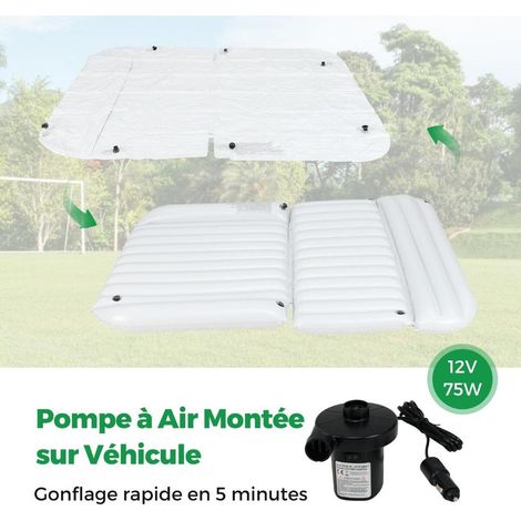 Dormir confortablement en voyage : matelas gonflable voiture à 7 chambres, double face avec pompe et sac (1/5)