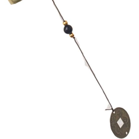 Carillon éolien rétro en alliage, pendentif Pixiu et Qilin, porte-bonheur de boutique touristique, pendentif cloche en métal, lingot d'or, Bouddha Maitreya, carillon éolien à une seule couche