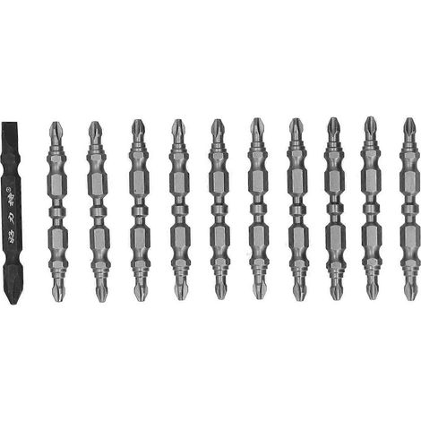 Elektrische Kreuzschlitz-Bits aus legiertem Stahl, rutschfest, magnetisch, Schraubendreher-Bohrwerkzeug, 6,35 mm, HRC 62