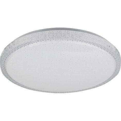 Plafoniera LED rotonda 38cm 17,5W bianca effetto stelle Kanlux (1/5)