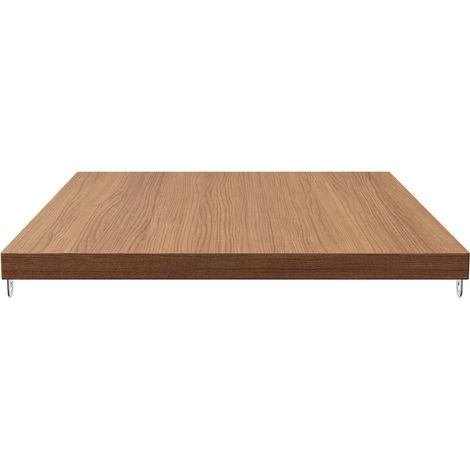 Étagère de rangement 40 cm pour salle de bain,compatible remplacement universel. Livrée avec accessoires,style grain de chêne brun. (1/5)