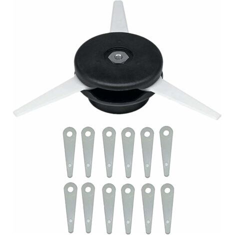 Tête de débroussailleuse Lame de coupe Pièces de coupe-bordure, équipement d'alimentation extérieur, tête de débroussailleuse Lame de coupe Outils électriques de jardin pour pelouse jardin (1/3)