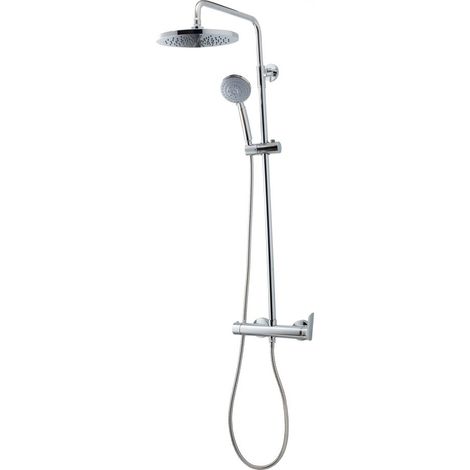 PRESTO 49550100 KILY Columna Ducha Mezcladora Rociador 200 mm y Flexo Inox - ref: 49550100 (1/2)
