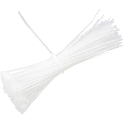 100 Pièces Serre-câbles électriques Blanc 3mm15cm Serre Cable Plastique Cable Management PC Range Cable Bureau Protection Cable Electrique (1/5)