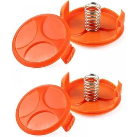 Couvercles de bobine + ressorts de rechange pour débroussailleuses – Lot de 4 + 4, compatibles AF-100 et RC-100-P