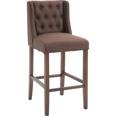 Barhocker Cassandra Stoff braun antik-dunkel (1/5)
