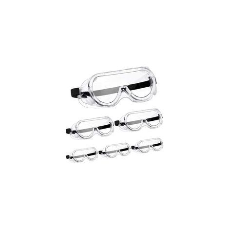 Lot de 6 paires de lunettes de sécurité ajustables, résistantes aux éclaboussures chimiques, transparentes – (1/5)