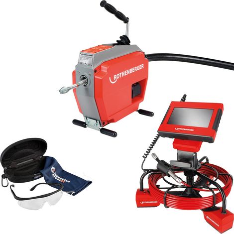 ROTHENBERGER  R600  VarioClean  +  Juego  de  espirales/herramientas  +  ROCAM  MINI  HD  y  módulo  20/16,  UE  +  Gafas  de  protección  -  1000003346-1000005076-Set (1/5)