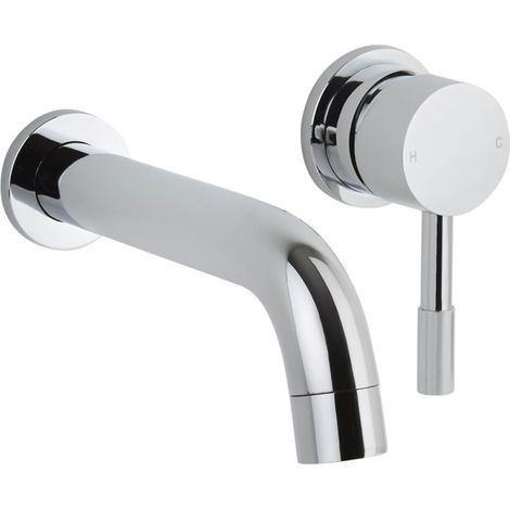 Milano Mirage Wall Mounted Basin Mixer Tap - Chrome (1/5)