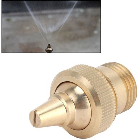 Buse de fontaine Atomiseur ajustable en cuivre G1/2 DN15 raccord male Pour effets d'aérosol et brumisation dans bassins (1/5)