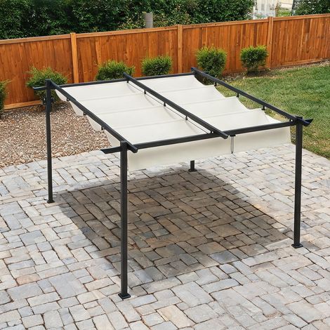 Tonnelle de jardin crema en poliéster Acero 297 x 297 x 230 cm (1/5)