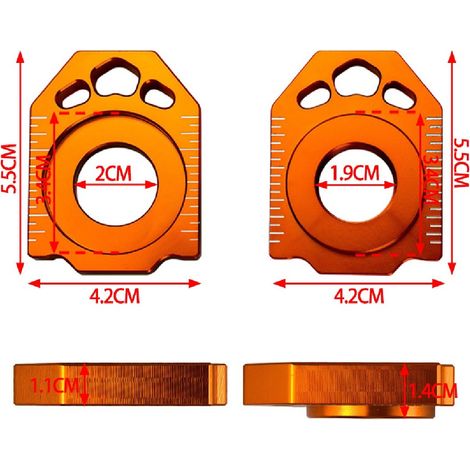 Off-road motorcycle modification parts suitable for KTM high-quality chain boosters, made of CNC aluminum alloy. (1/4)