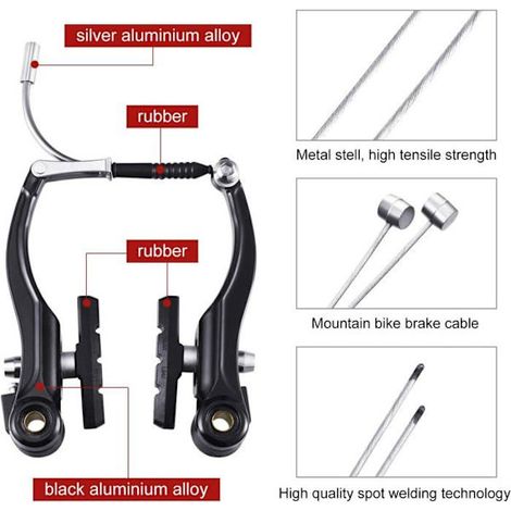 Convient aux kits de freins de vélo, aux pièces de rechange pour freins de VTT et à 2 câbles de freins de VTT [PL]