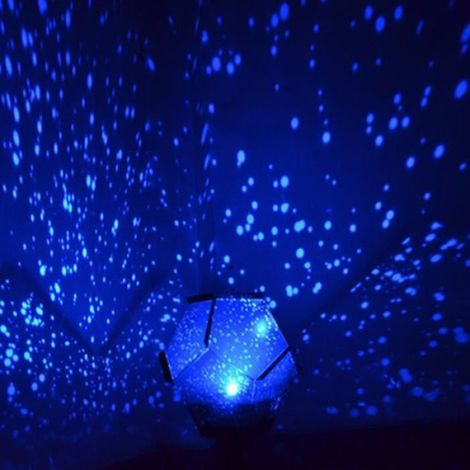 DIY Romantique Fantaisie Etoiles Ciel Nuit Lampe Projecteur Chambre Décoration - Lumière Bleu (1/4)