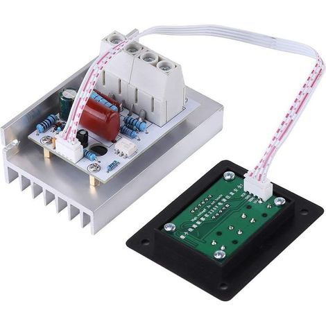 Regolatore di velocità SCR da 10000 W CA 220 V 80 A, regolatore di tensione digitale, dimmer, termostato per motore (1/5)