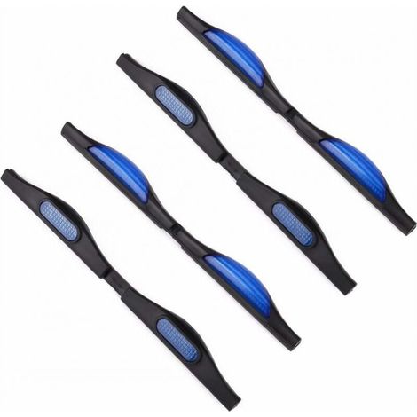4pcs Car Door Protector: Reflective Car Door Protector, Rearview Mirror Door Edge Guard for Car Vehicle - Blue + Black (1/3)