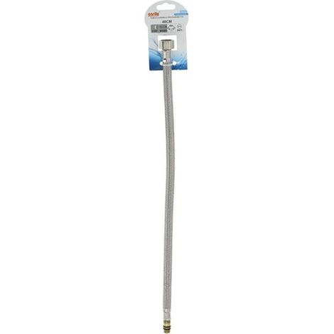 TRADE SHOP - Tubo Flessibile Flessibili Rubinetto Miscelatore Acqua 40 Cm F1/2 X M3/8 79912 - (1/2)