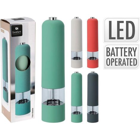 EXCELLENT molinillo pimienta electrico surtido , Molinillo de pimienta eléctrico surtido, un accesorio moderno y práctico diseñado para moler pimienta y otras especias secas de for
